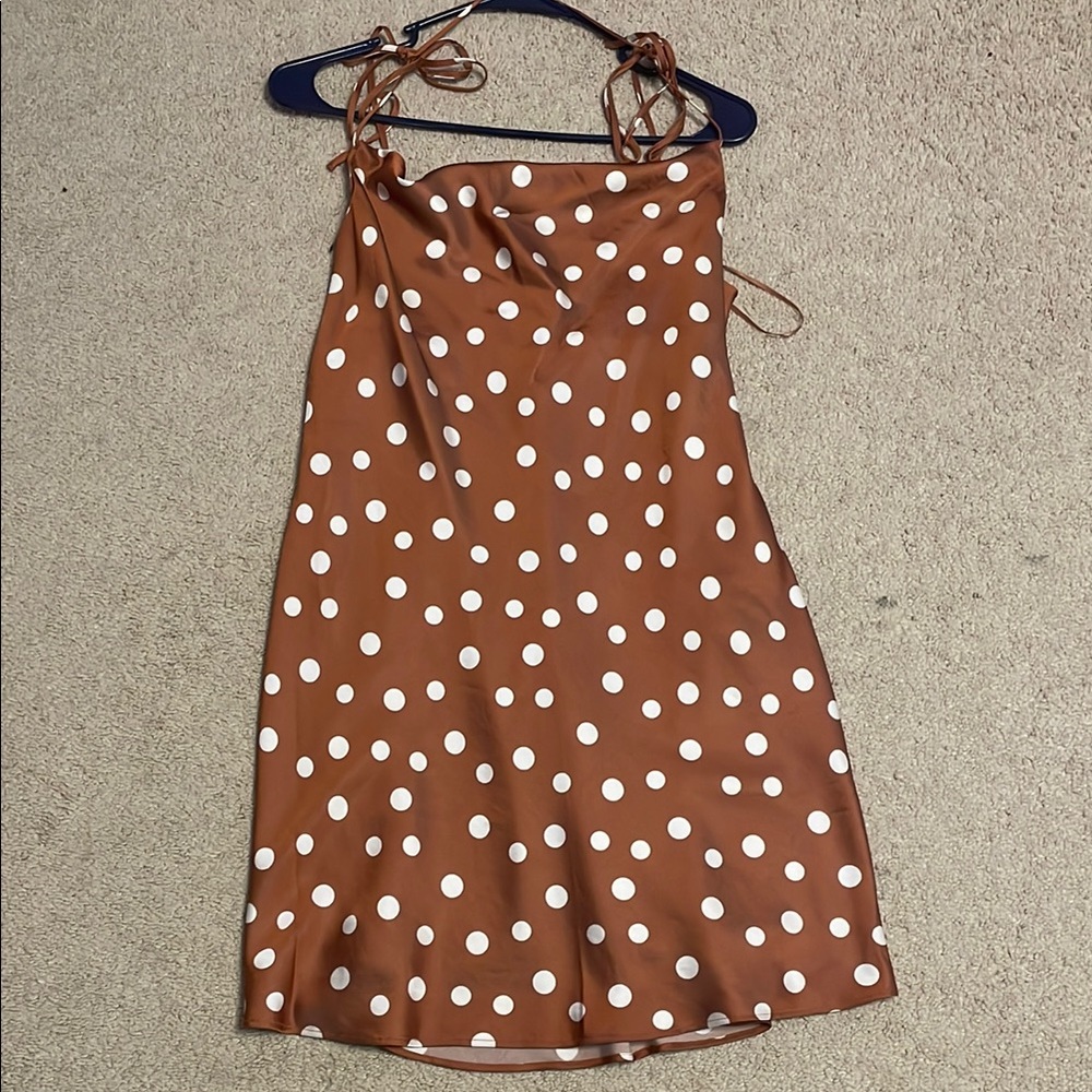 Abercrombie & Fitch Orange Polka Dot dress